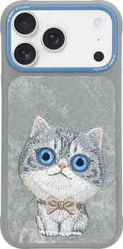 Панель Nimmy Big Eyed Pet 2.0 Cat для Apple iPhone 17 Gray (6971080313349)