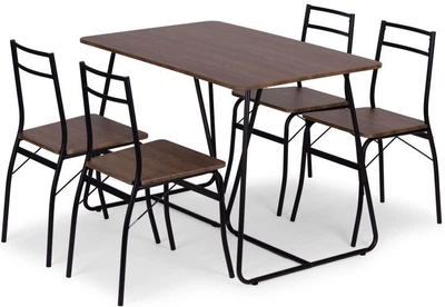 Zestaw mebli ModernHome by Multistore stół do jadalni 110 x 70 cm, 4 krzesła (PARIS-WD)