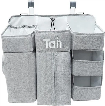 Органайзер для дитячого ліжечка Hedo XXL Сірий 57983 (5904041113574)