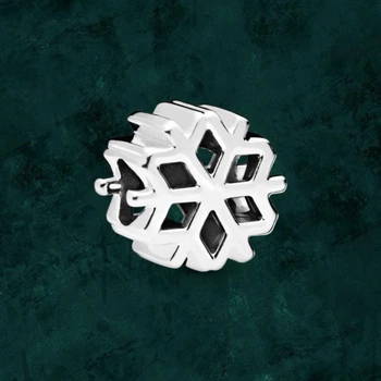 Серебряная бусина шарм "Снежинка" Pandora (Пандора) 798469c00