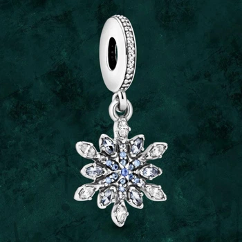 Серебряная бусина шарм "Снежинка" Pandora (Пандора) 791761nblmx