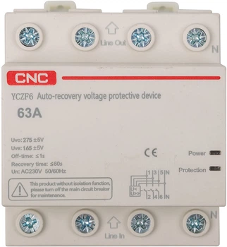 Wyłącznik automatyczny CNC YCZF6 3P+N 63A (EL240319)