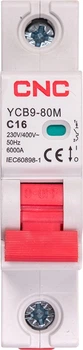 Модульний автоматичний вимикач CNC Electric YCB9-80M 1P C16 6ka (NV821426)