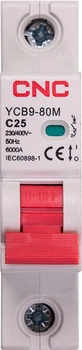 Модульний автоматичний вимикач CNC Electric YCB9-80M 1P C25 6ka (NV821440)