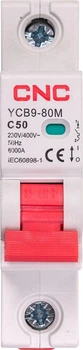 Модульний автоматичний вимикач CNC Electric YCB9-80M 1P C50 6ka (NV821471)