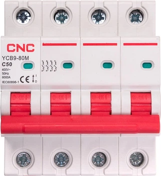 Modułowy wyłącznik automatyczny CNC Electric YCB9-80M 4P C50 6ka (NV821648)