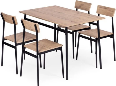 Zestaw mebli ModernHome by Multistore stół do jadalni 110 x 70 cm, 4 krzesła (MALMO-O)