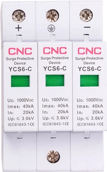 Обмежувач імпульсних перенапруг CNC YCS6/3P-C 20-40KA DC1000V DC (NV821747)