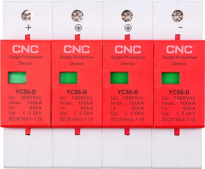 Обмежувач імпульсних перенапруг CNC YCS6/4P-B 60-100KA DC1000V DC (NV821754)