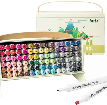Markery alkoholowe Arrtx Alp ASM-0290B 90 kolorów (LC302475)