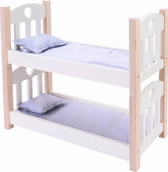 Ліжко для ляльок Engelhart двоярусне сіро-біле 1750218 (8716096018691)