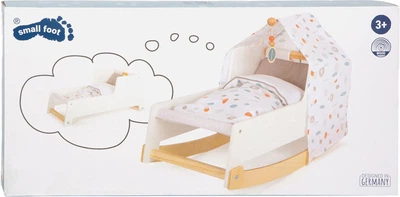 Łóżko dla lalek Small Foot Little Button drewniane z huśtawką 5410406 (4020972118134)