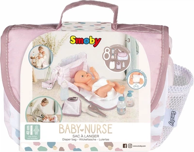 Набір для догляду за ляльками Smoby Baby Nurse 8 елементів 1440736 (3032162203699)