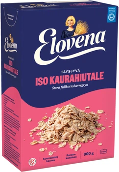 Упаковка Большие овсяные хлопья Финский Геркулес ELOVENA 900 г х 10 шт