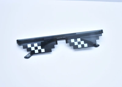 Піксельні окуляри Minecraft Майнкрафт окуляри сонячні Восьмибітні окуляри Pixel glasses