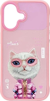 Панель Nimmy Cool&Cute 2.0 Cat для Apple iPhone 17 Pink (6971080313783)