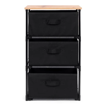 Комод ModernHome by Multistore текстильний з 3 висувними шухлядами (SNJ403068-3)