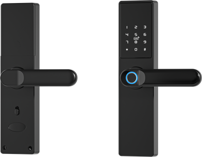Розумний замок Tuya DSB2022 з відбитком пальця, кодом, Wi-Fi, RFID Чорний 82805 (5904041140433)
