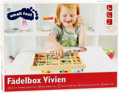 Набір для нанизування Small Foot дерев’яні намистини 2465 (4020972024657)