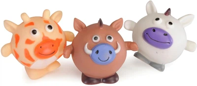 Іграшка для собак Camon тваринки вінілові (єдиноріг,кабанчик, корівка) з пищалкою, 10 см (8019808235004)