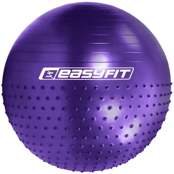 Мяч для фитнеса массажный гимнастический EasyFit Hybrid EF-3012-V 75 см Фиолетовый (56001625)
