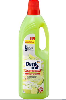 Засіб рідкий для миття підлоги Denkmit Allzweckreiniger Limetten zauber (лайм) 1 л.