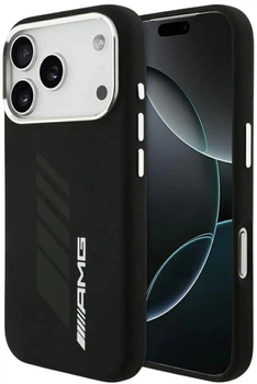 Панель AMG Silicone Oversize Rhombs MagSafe для Apple iPhone 17 Pro Black (3666339542160)