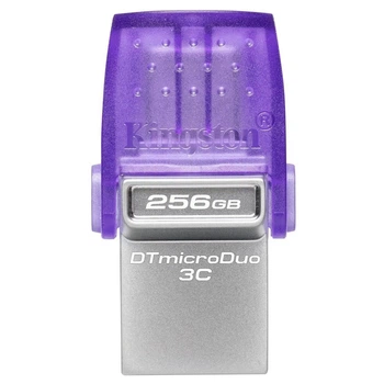 Флеш-накопичувач USB3.2 256GB Type-C Kingston DataTraveler microDuo 3C (DTDUO3CG3/256GB) Фіолетовий 39011