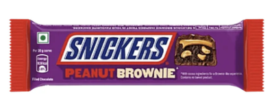 Батончик Snickers Peanut Brownie Squares с арахисом 45 г