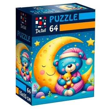 Пазлы Vladi Toys De.tail Сонный медвежонок 64 детали DT1234-05