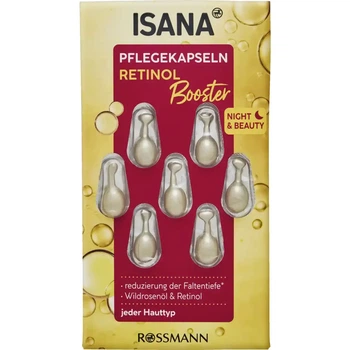 Капсулы для ухода за лицом с ретинолом Isana Retinol Booster