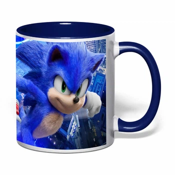 Чашка с печатью "Sonic" (цвет кобальт) (35047)