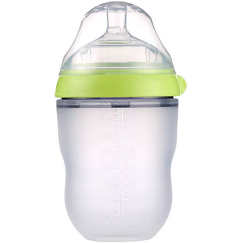 Пляшечка антиколікова для годування Mommy Bag силіконова, М'ятна, 250 мл