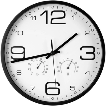 Zegar ścienny Vilde 569614 z termometrem higrometrem Biały 30 cm (5904316455286)