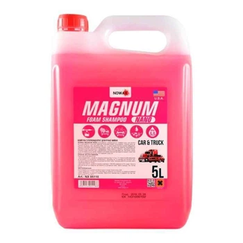 Концентрированная активная пена Nowax Magnum 5л для ручной и бесконтактной мойки авто (NX05118)