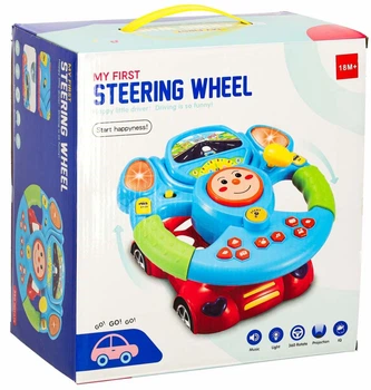 Інтерактивна іграшка KIK Кермо симулятор музика світло проектор (5903039759206)