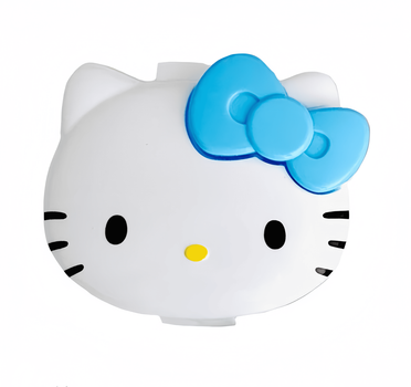 DAISO Medicine Case детский органайзер на 4 ячейки (голубой), 1 шт