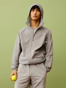 Ветровка мужская Uniqlo 109225905 L Серая (1159815513)
