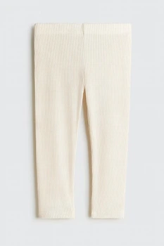 Брюки H&M 1246063 бежевый 128см
