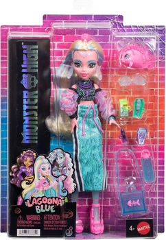 Лялька Monster High Laguna Blue with Neptune the fish - Монстр ХайЛагуна Блу з рибкою Нептун (JHK33) - Ігровий набір Mattel