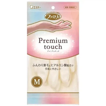 Бытовые перчатки с гиалуроновой кислотой ST Family Premium Touch, 1 пара, размер М (10.stc.001.m)