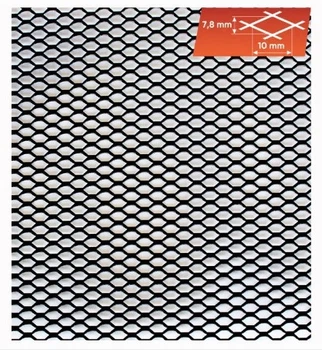 Декоративная сетка №3 100х20см(510мм) черная СОТЫ (Elegant)