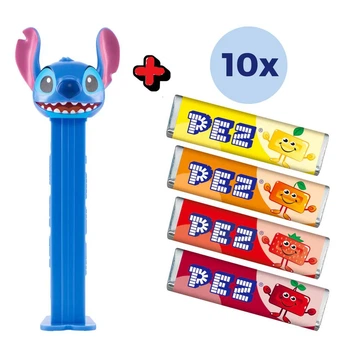 Диспенсер с конфетами PEZ Collection Stitch (Стич) 85 г (10 х 8,5 г) 1 шт