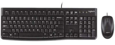Комплект (клавіатура, миша) Logitech MK120 Black (920-002563)