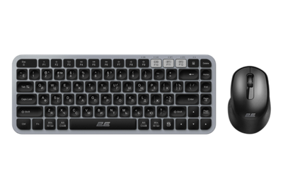 Комплект (клавіатура, миша) 2E MK430 Gray/Black (2E-MK430WBGR_UA)