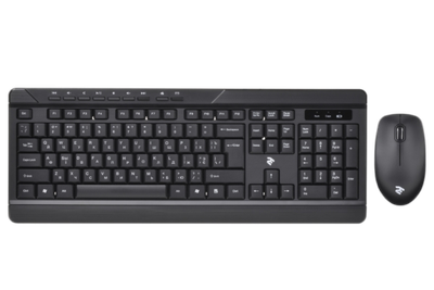 Комплект (клавіатура, миша) бездротовий 2E MK410 Black (2E-MK410MWB)