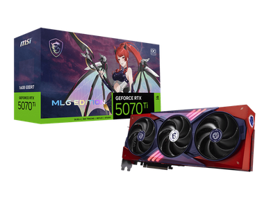 Видеокарта GeForce RTX 5070 Ti 16GB MSI MLG Edition OC (RTX 5070 Ti 16G MLG EDITION OC)