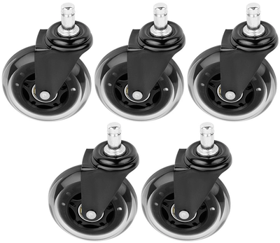 Колеса для крісла Vilde 569998 гумові 7.5 см x 11 мм 5 шт (5904316481780)