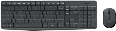 Комплект (клавіатура, миша) бездротовий Logitech MK235 ENG/UKR Grey (920-007931)