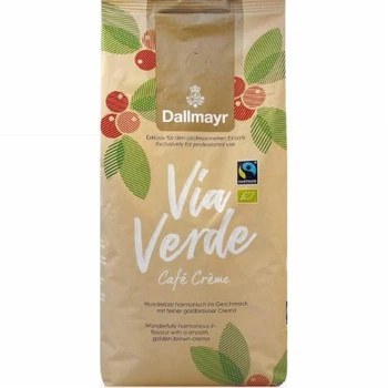 Кава в зернах Dallmayr Via Verde Organic Cafe Creme - 1 kg